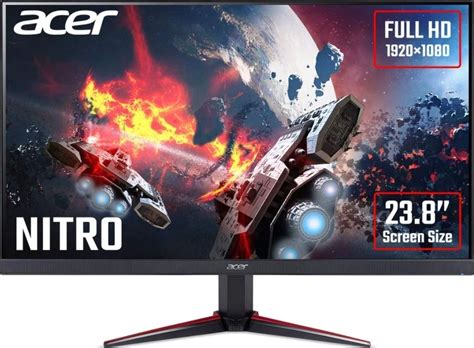 Acer Nitro Vg240y 238 Fhd Gaming Monitor 1080p 75hz Ips Panel