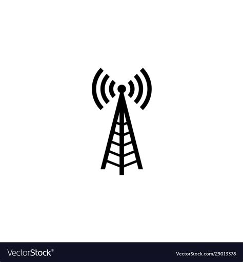 Logo Radio Antenna Wireless Royalty Free Vector Image