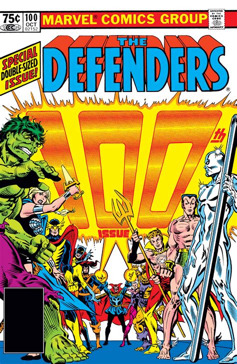 Defenders 1972 100 Comic Issues Marvel