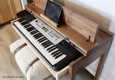 How To Build A Diy Keyboard Stand Or Flip Top Writing Desk