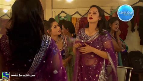 Ansha Sayed AKA Purvi Of CID Showing Hot Sexy Navel In Transparent Saree HQ Scans Sexy