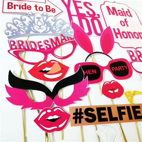 Bachelorette Party Photo Booth Props Hand Made 16 Pcs At Rs 199set Party Props Id