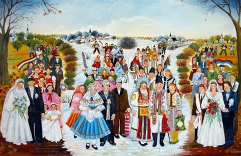 Beautiful Serbian Naive Painting Art Kaleidoscope