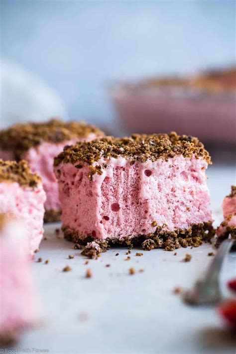 Unsweetened shredded coconut, vanilla extract, agave nectar, egg whites, and a little sea. Healthy Frozen Strawberry Dessert Recipe | Food Faith Fitness