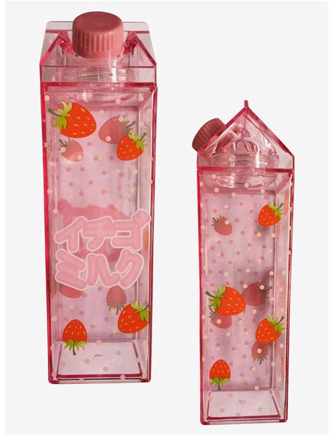Strawberry Milk Carton Water Bottle Hot Topic