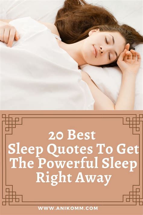 20 Best Sleep Quotes To Get The Powerful Sleep Right Away Sleep