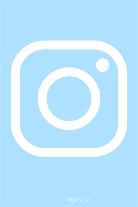 Instagram App Icon Aesthetic Blue About Angie Blue Wallpaper Iphone
