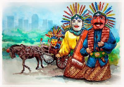 Pakem yang dimaksud di antaranya melibatkan oknum non. jatmika sketch & drawing: Ondel-ondel Betawi | Cara ...