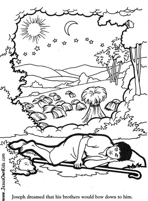 Because he favored joseph more than all of his other sons, jacob gave joseph a brand new coat that contained many colors. 1v. Genesis Josephs Dream www.JesusOwnKids.com | www ...