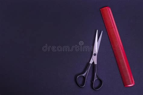 Scissors And Comb For Beauty Salon Stock Illustration Illustration Of