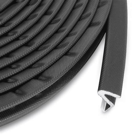 Allnice Kerf Weather Stripping for Doors, V Shaped Brown PU Foam Kerf