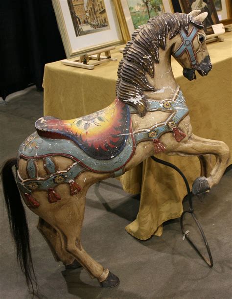 Our Antique Carousel Horse Is Also Attracting Lots Of Attention At The