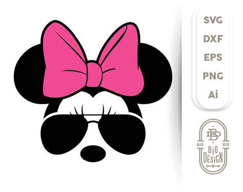 Minnie Mouse Svg Sunglasses Disney Silhouettes Minnie Disney Designs
