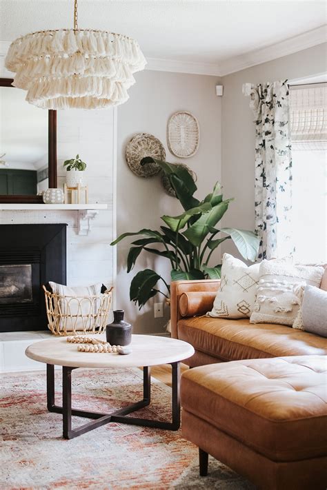 Modern Bohemian Farmhouse Living Room Before After Farm House