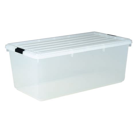 Storageworks storage bins with cotton rope 4. Large Clear Storage Bins - Storage Designs