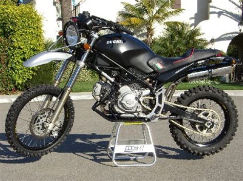 I've had a lot of street bikes. Ducati Monster built to be a dual-sport hybird bike ...