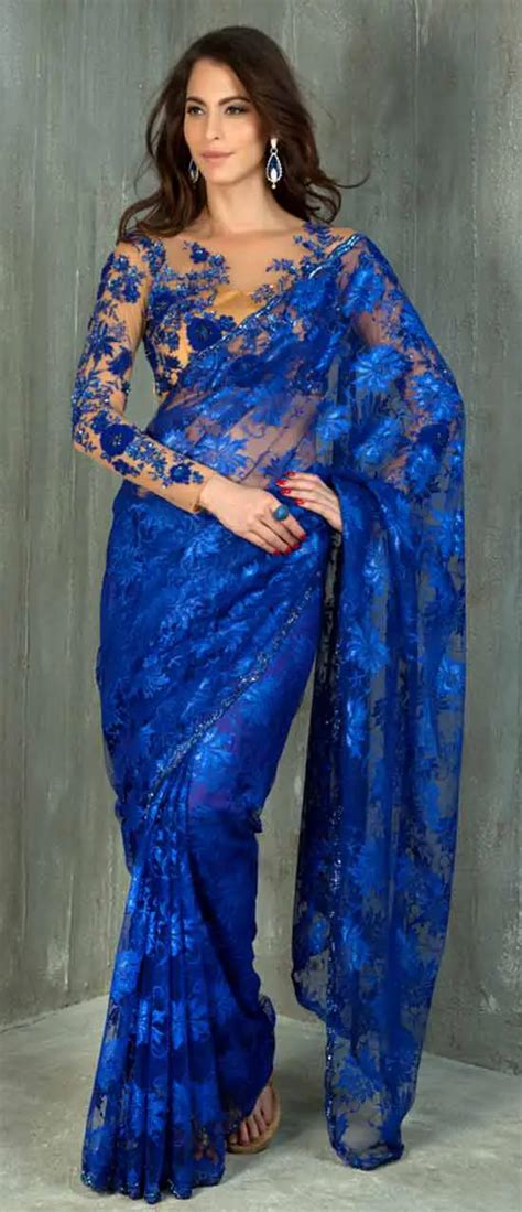 20 Different Look Gorgeous In Your Chantilly Lace Saree