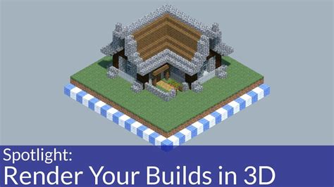 How To Render Your Minecraft Builds In 3d Free Youtube