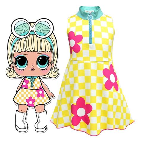 Lol Surprise Doll Girls Cosplay Cartoon Dress For Halloween Kids