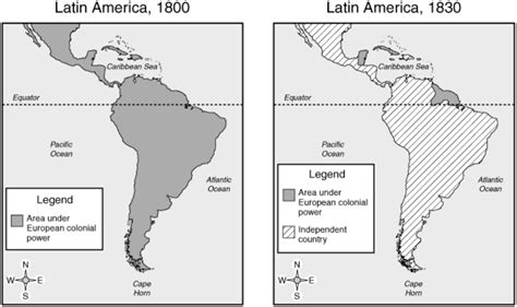 Map Of Latin American Revolutions