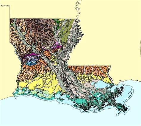 Louisiana Geology Map Love Louisiana Chart Infographic Map Globe