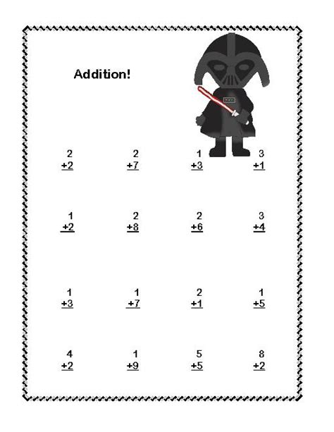 20 Star Wars Printable Math Worksheets