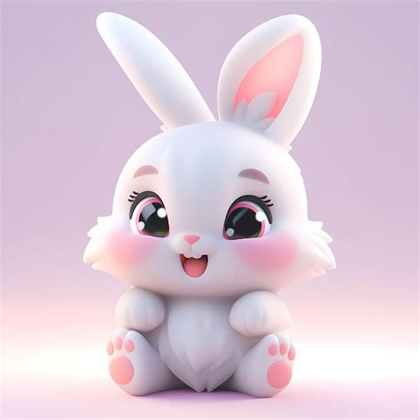 Premium Ai Image Cute Little Bunny With A Funny Expression