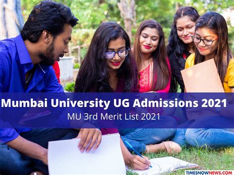 Mumbai University Ug Admissions 2021 Mu 3rd Merit List Released Today