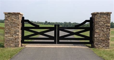 Split rail fence · make the right material choice · corrugated metal fence · a pallet fence · picket fence · privet hedge · bamboo · hog wire fence. Residential & Farm Gates on Pinterest | Gates, Swings and ...