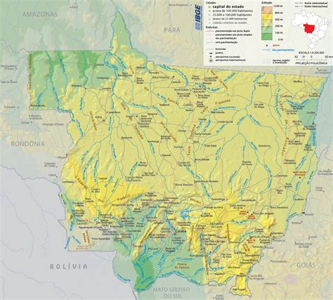 Mapas Do Estado Do Mato Grosso