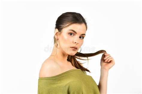 Fashion Model Female Beauty And Fashion Girl With Natural Makeup Needs And Preferences Stock