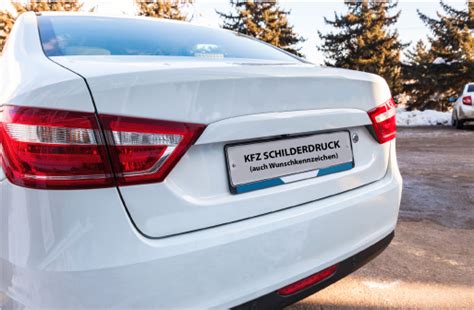 Druck von Kfz Schildern - Kennzeichen Uelzen