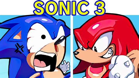 Friday Night Funkin Sonic Vs Knuckles Sonic 3 And Knuckles Lock On