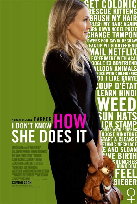 Sarah Jessica Parkers I Dont Know How She Does It Poster Begging To