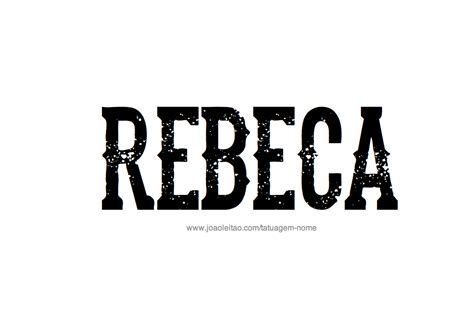 Nome Rebeca Para Imprimir