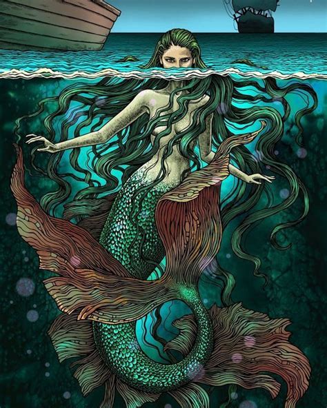 Elementales Del Agua Circulo De Brujas Mermaid Artwork Fantasy