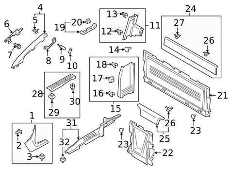 Kb3z 21466a16 Aa Upper Trim 2019 2023 Ford Ranger Ford Discount Parts