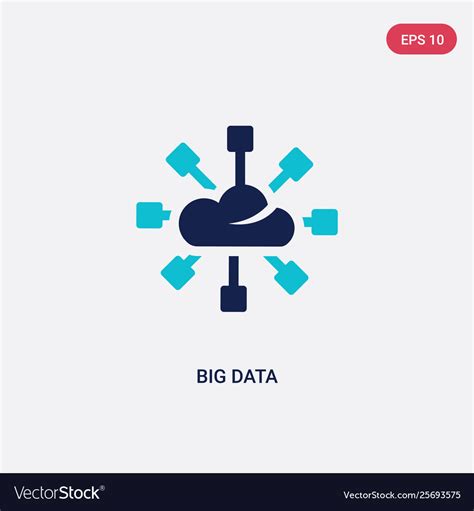 Download free, high quality stock images, for every day or commercial use. Two color big data icon from concept isolated Vector Image
