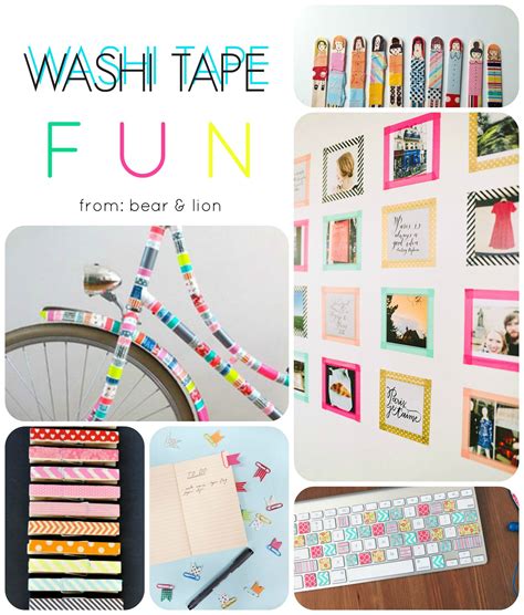 Washi Tape Tape Crafts Fun Summer Crafts