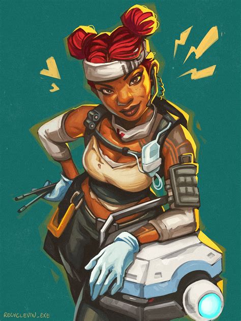Lifeline And D O C Health Drone Apex Legends Drawn By Vincent