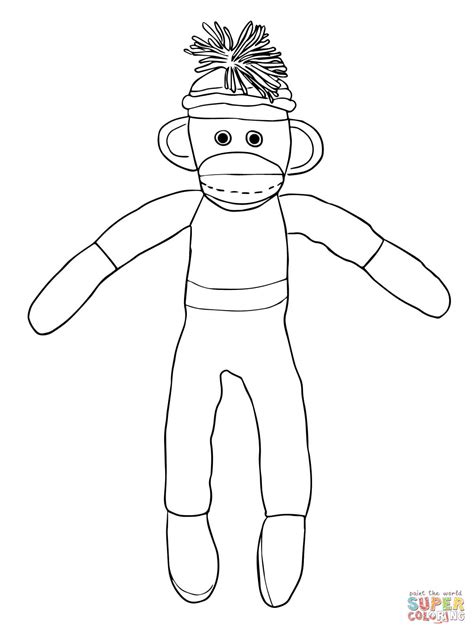 Sock Monkey Coloring Pages Coloring Pages