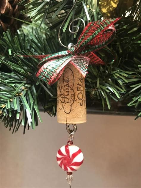Wine Cork Christmas Ornaments And Necklaces Etsy Wine Cork