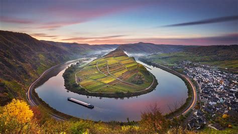 The moselle river (mosel) is a river in france, luxembourg and germany. Wallpaper river, moselle, Bremm, Rhineland-Palatinate ...