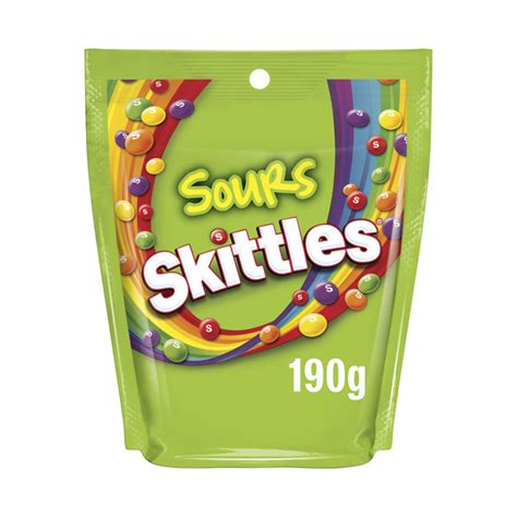 Buy Skittles Sours Chewy Lollies Party Share Bag 190g Coles