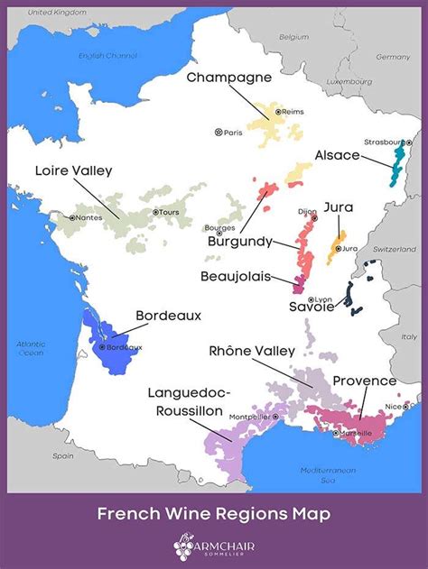 French Wine Regions With Map Armchair Sommelier