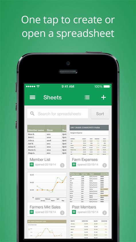 Get to your spreadsheets anywhere, at any time. New 'Google Sheets' Spreadsheets App Released for iOS ...