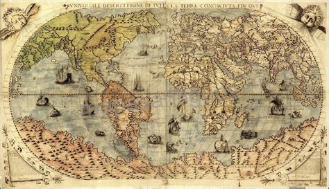 Ancient Maps Antique World Map World Map Poster