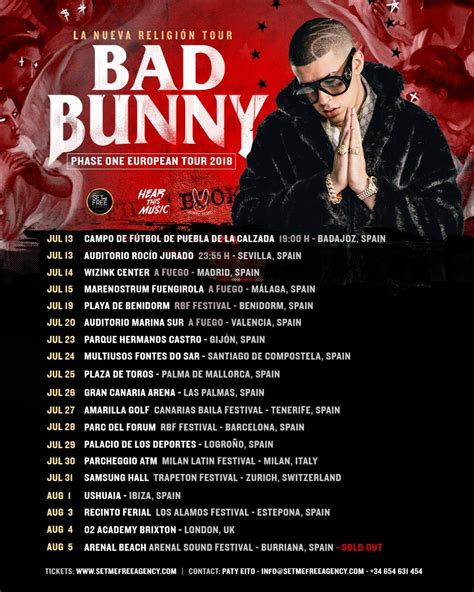 Bad Bunny La Gira Europea De La Estrella Del Trap Latino Pasará Por España En Julio Y Agosto