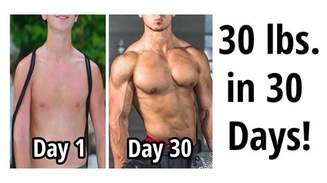 Gain 30 Lbs Of Muscle In 1 Month