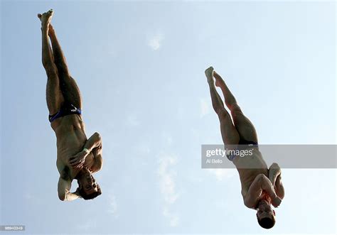 David Boudia And Nick Mccrory Of The Usa Dive During The Mens News